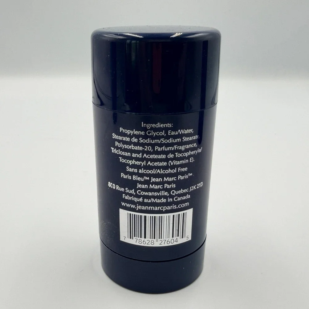 Jean Marc Paris Deodorant Men 2.8oz (2) Paris Bleu (1) Blue North 3pc Lot *NEW*